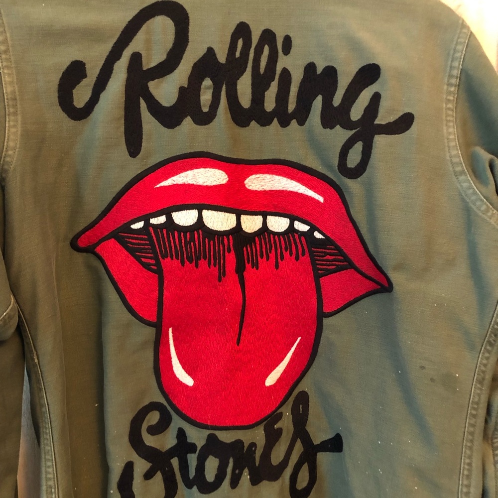 Rolling Stones vintage military jacket by Madeworn
